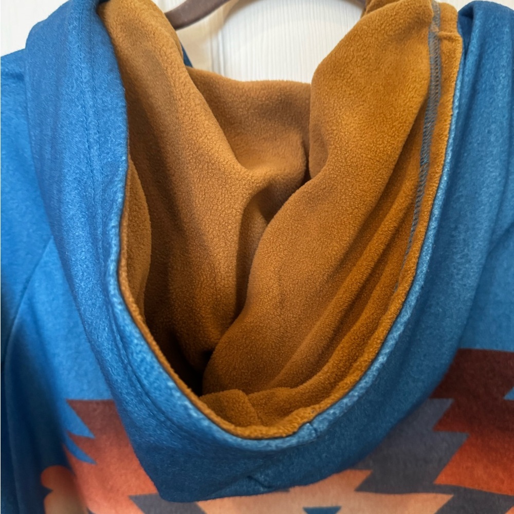 Blue Patterned Jacket - image 4